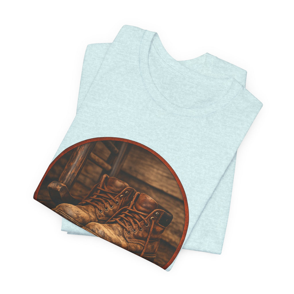 Vintage Boots Graphic Tee — "Walk Your Own Path" Inspirational T‑Shirt