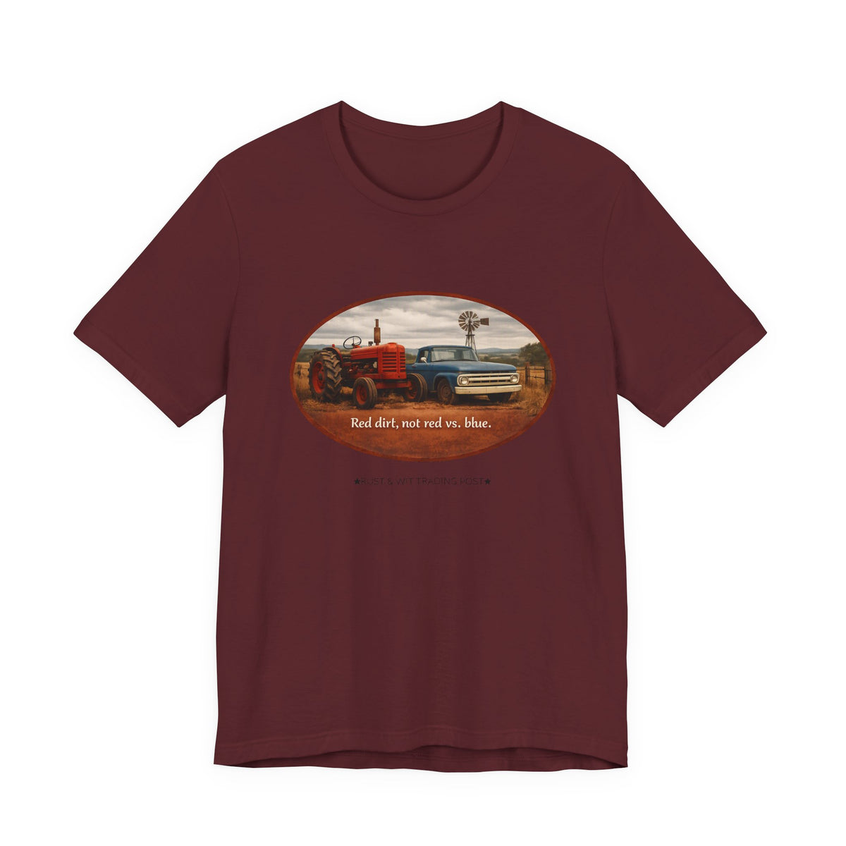 Red Dirt Not Red vs Blue — Country Unity Patriotic Unisex Graphic Tee