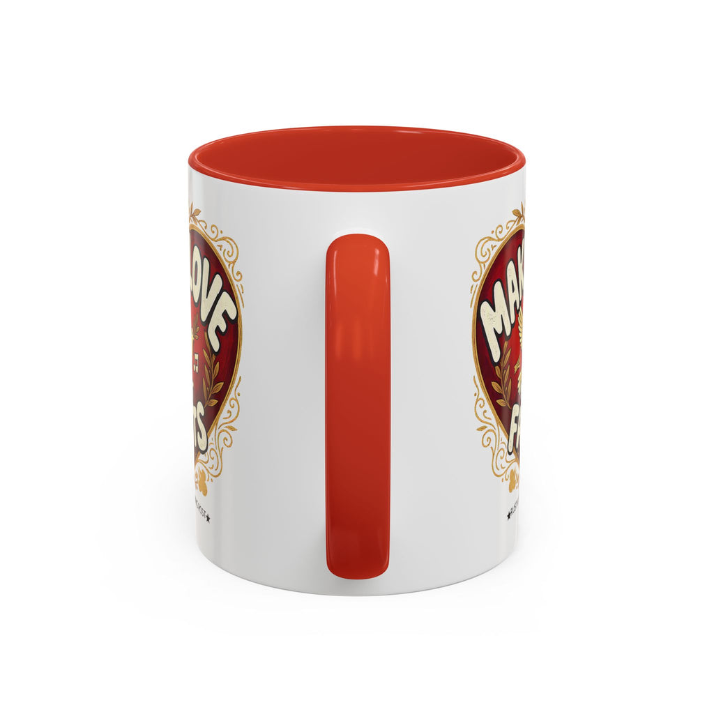 Make Love Not Farts — Funny Retro Heart Graphic Coffee Mug (11oz & 15oz)