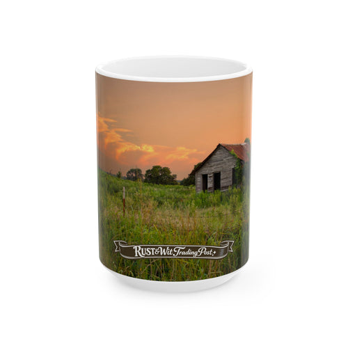 Oklahoma Country Field with Barn Mug