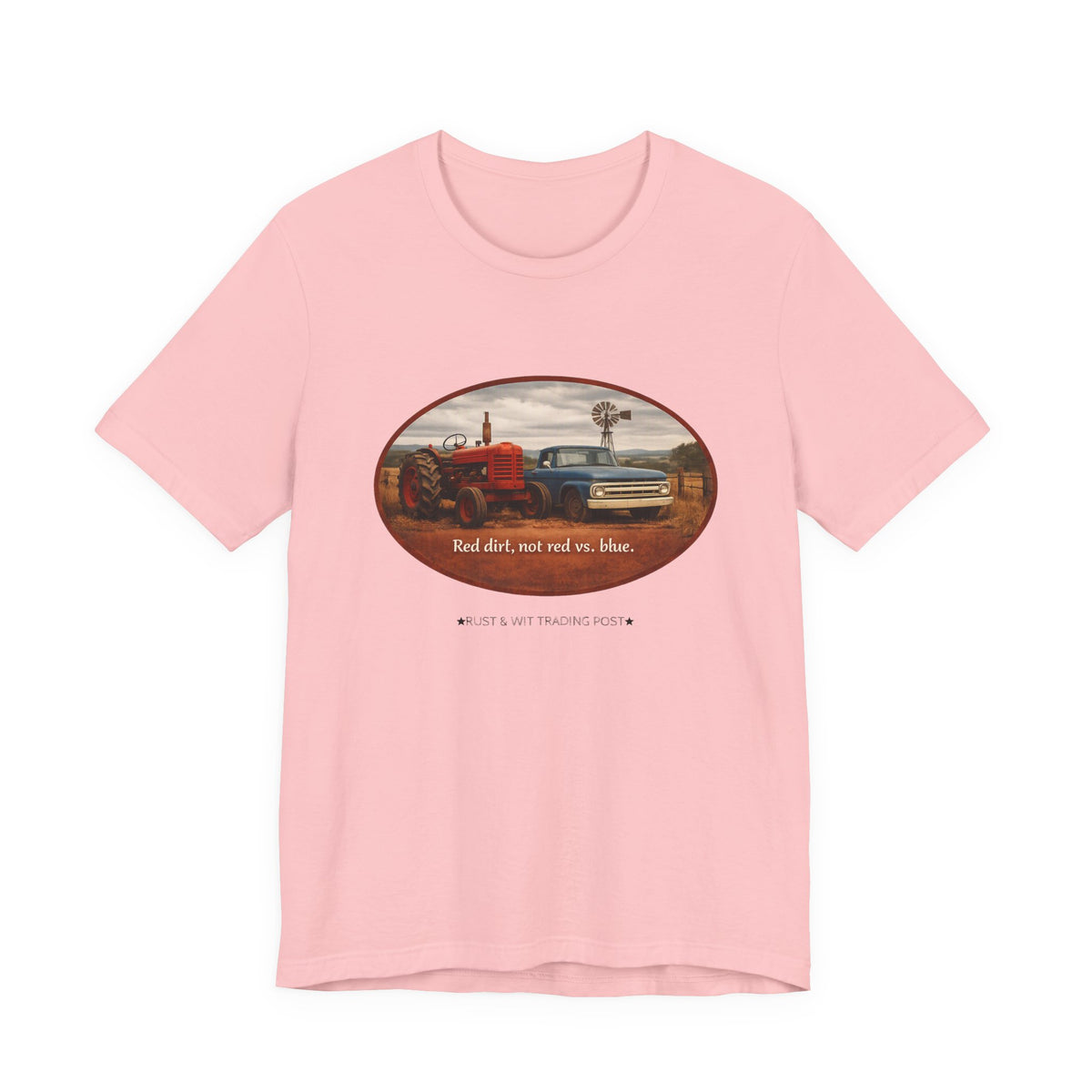 Red Dirt Not Red vs Blue — Country Unity Patriotic Unisex Graphic Tee