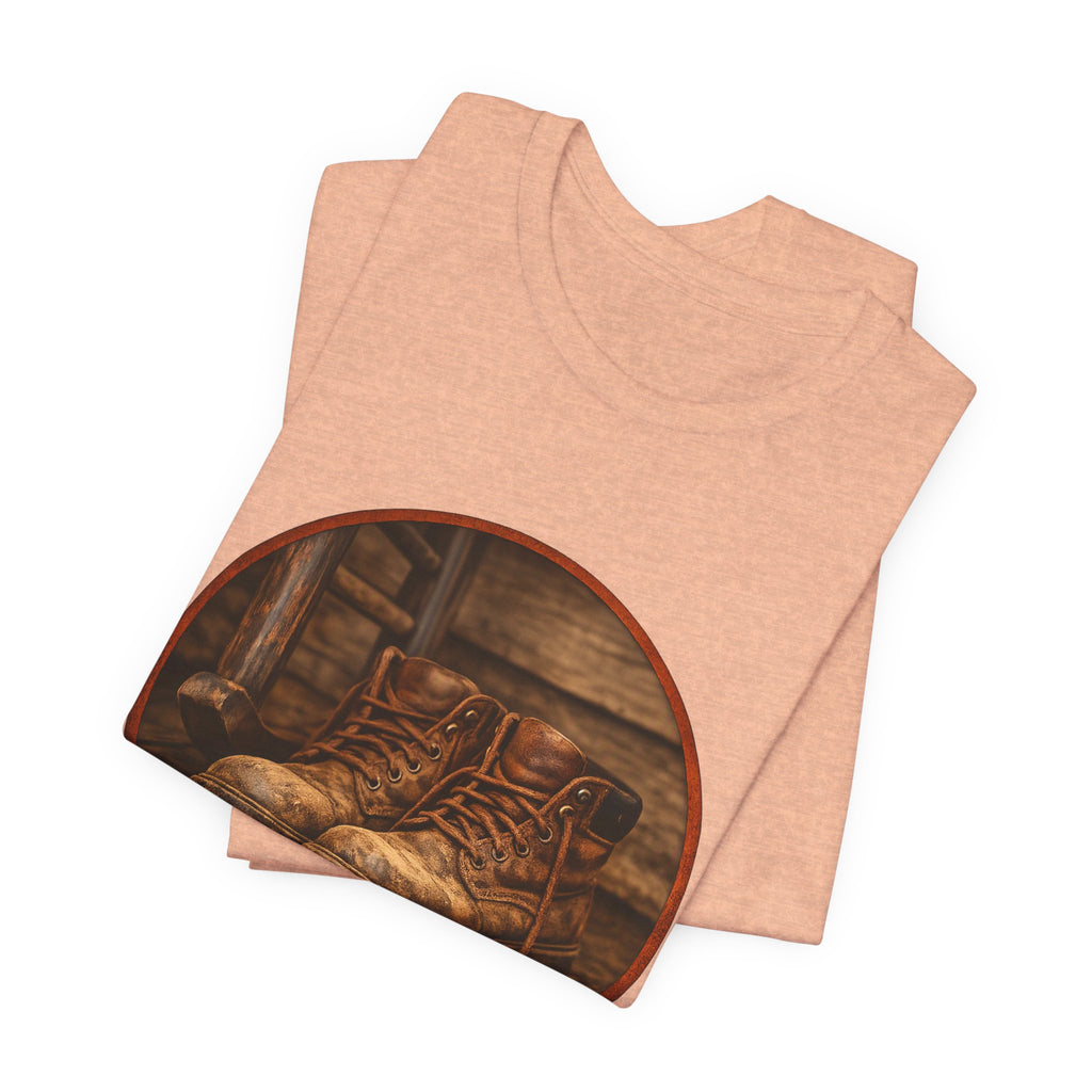 Vintage Boots Graphic Tee — "Walk Your Own Path" Inspirational T‑Shirt
