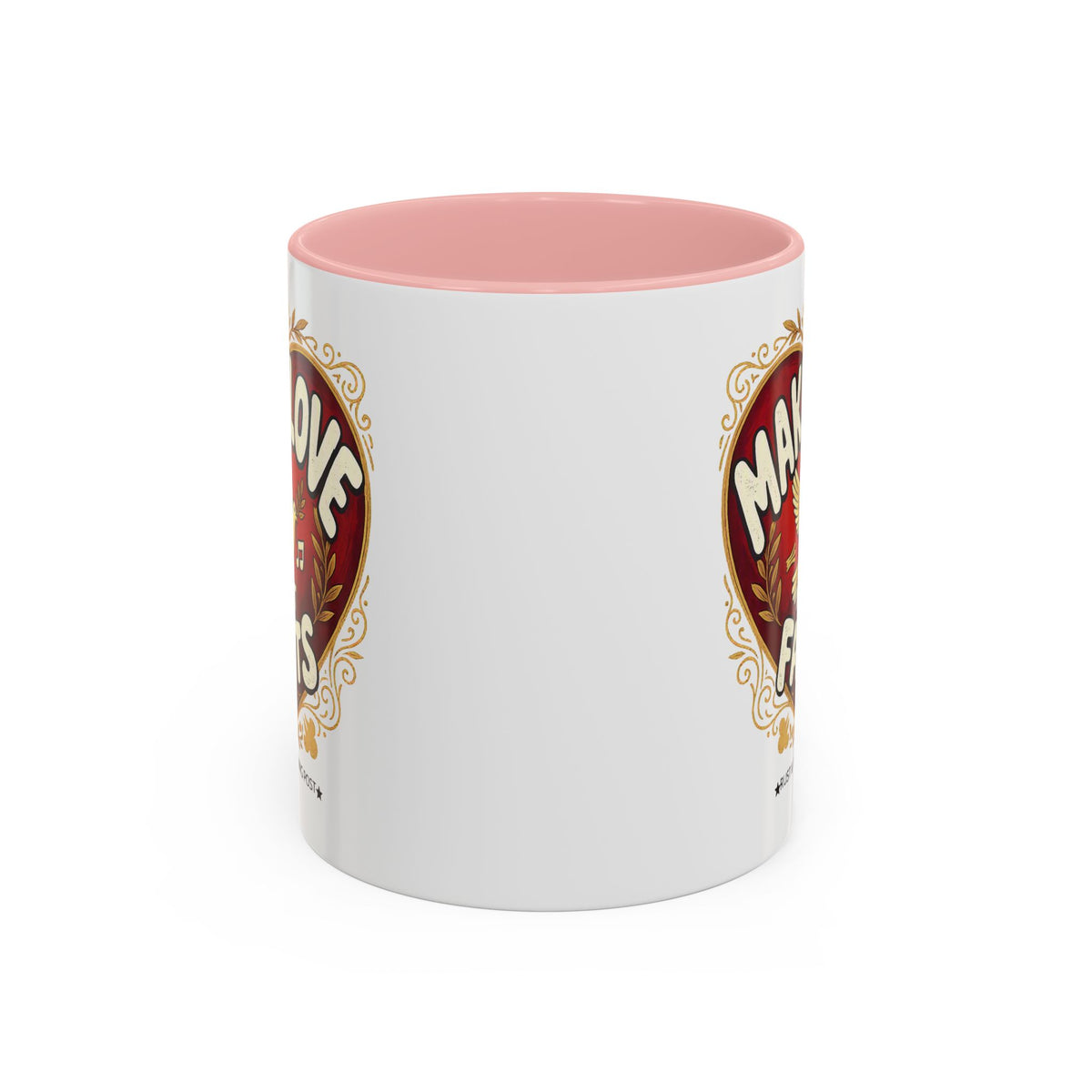 Make Love Not Farts — Funny Retro Heart Graphic Coffee Mug (11oz & 15oz)