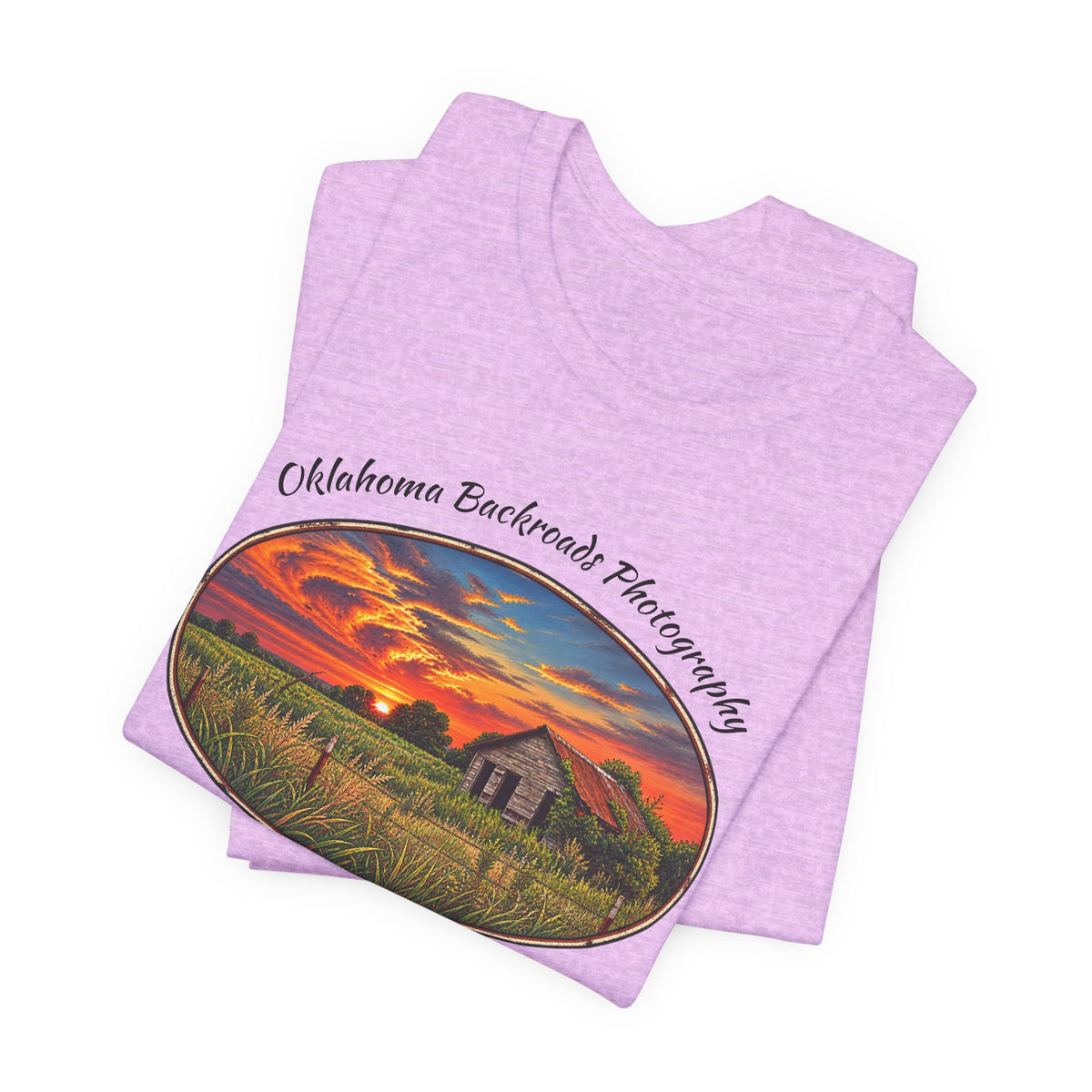 Oklahoma Backroads Photography Tee — Rustic Country Road Unisex Graphic Shirt