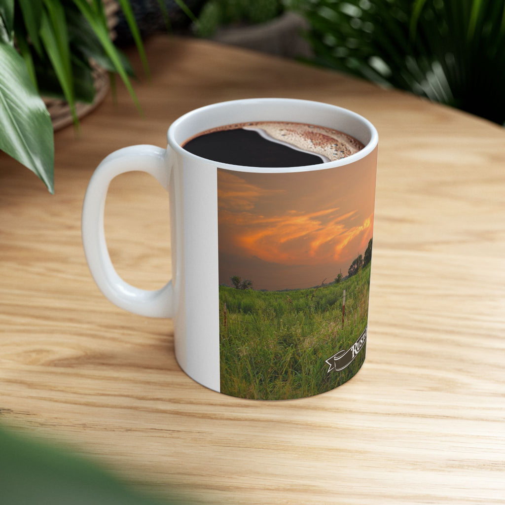 Oklahoma Country Field with Barn Mug