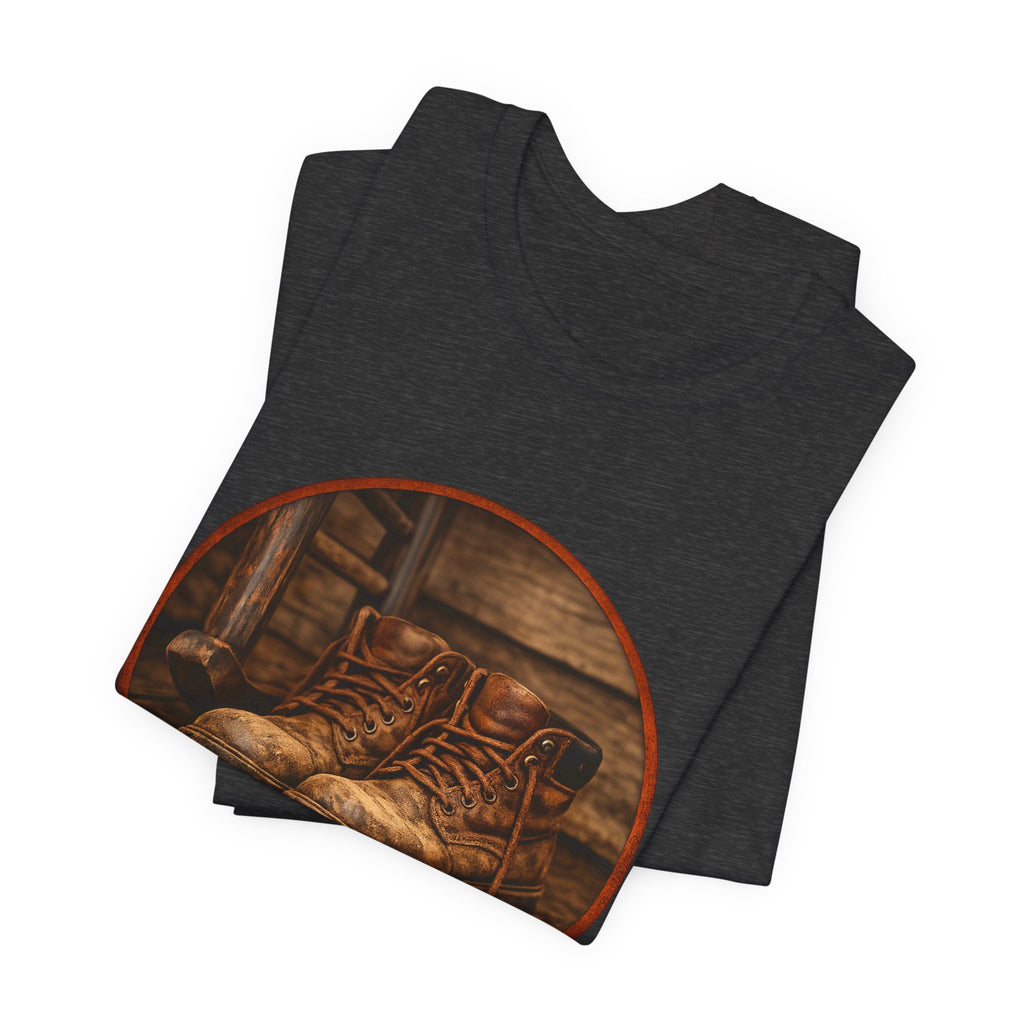 Vintage Boots Graphic Tee — "Walk Your Own Path" Inspirational T‑Shirt