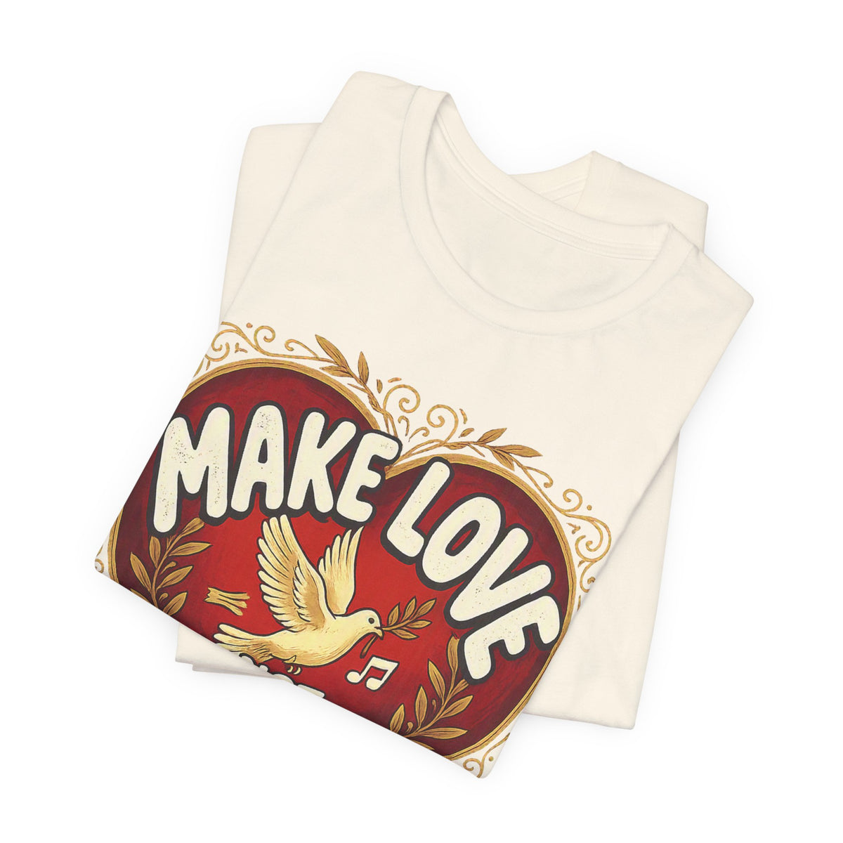 Make Love Not Farts — Funny Retro Heart Graphic Unisex Tee