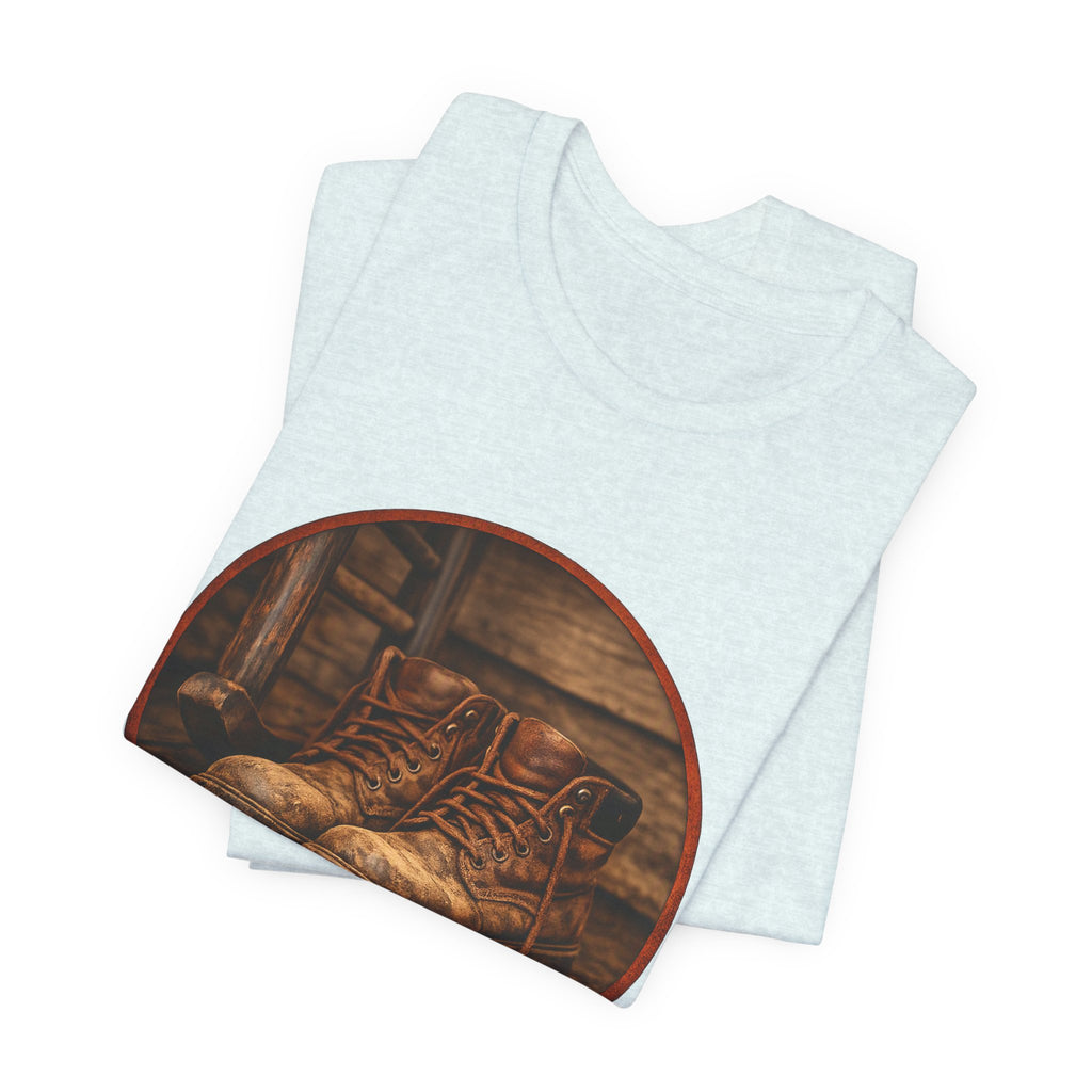 Vintage Boots Graphic Tee — "Walk Your Own Path" Inspirational T‑Shirt