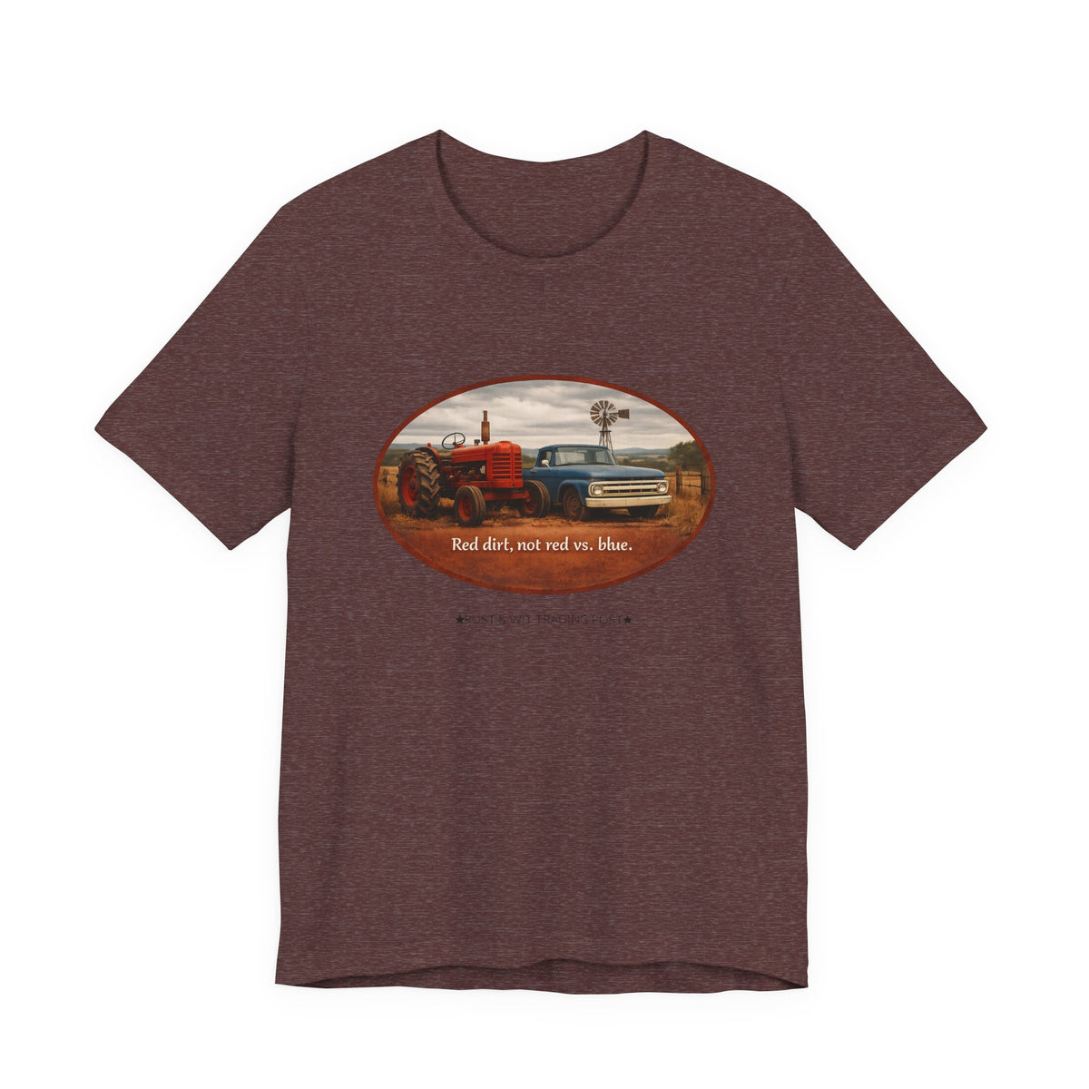 Red Dirt Not Red vs Blue — Country Unity Patriotic Unisex Graphic Tee