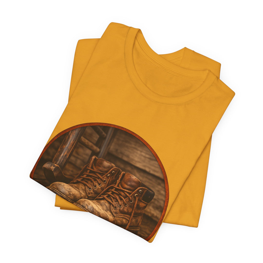 Vintage Boots Graphic Tee — "Walk Your Own Path" Inspirational T‑Shirt