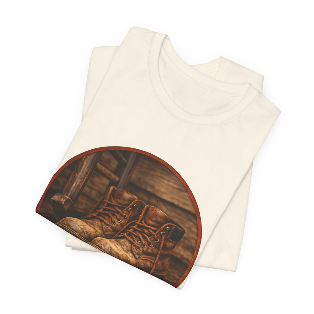 Vintage Boots Graphic Tee — "Walk Your Own Path" Inspirational T‑Shirt