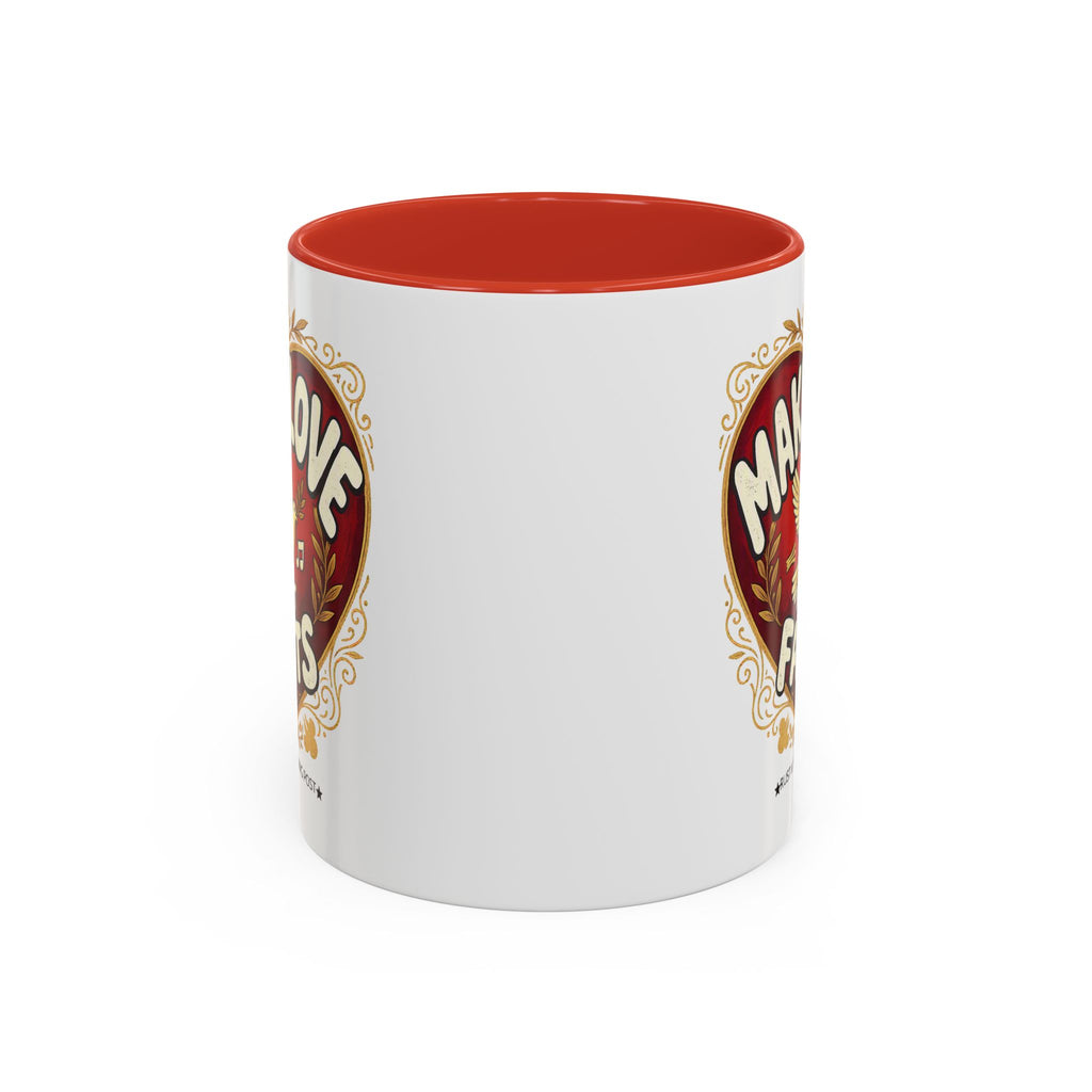 Make Love Not Farts — Funny Retro Heart Graphic Coffee Mug (11oz & 15oz)