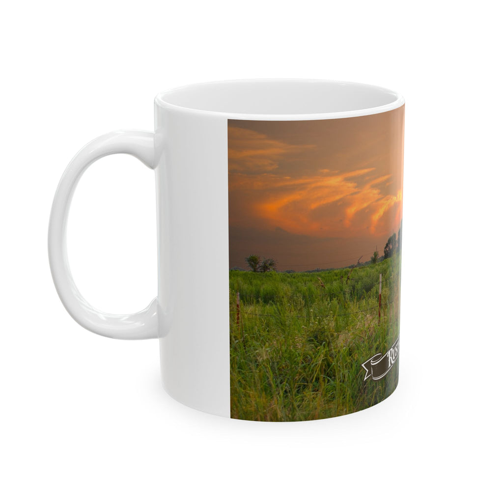 Oklahoma Country Field with Barn Mug
