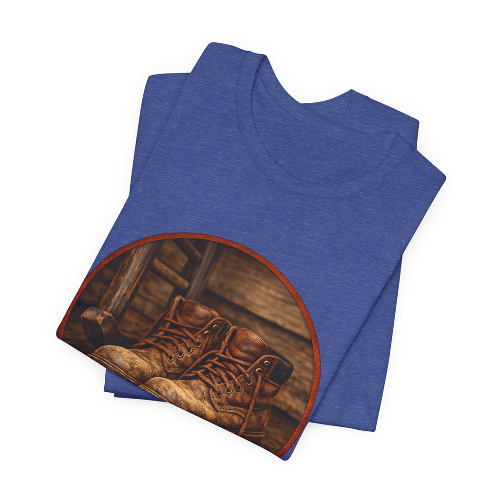 Vintage Boots Graphic Tee — "Walk Your Own Path" Inspirational T‑Shirt