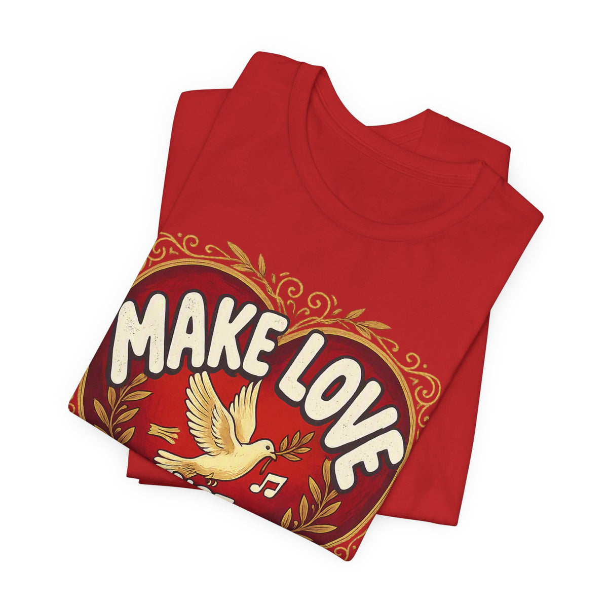 Make Love Not Farts — Funny Retro Heart Graphic Unisex Tee