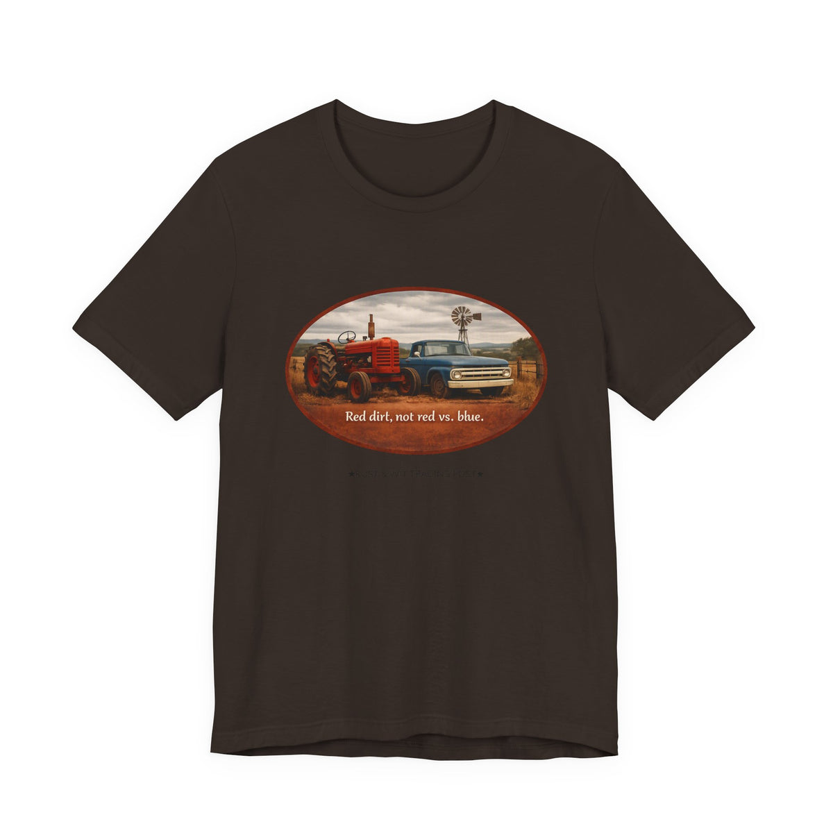 Red Dirt Not Red vs Blue — Country Unity Patriotic Unisex Graphic Tee