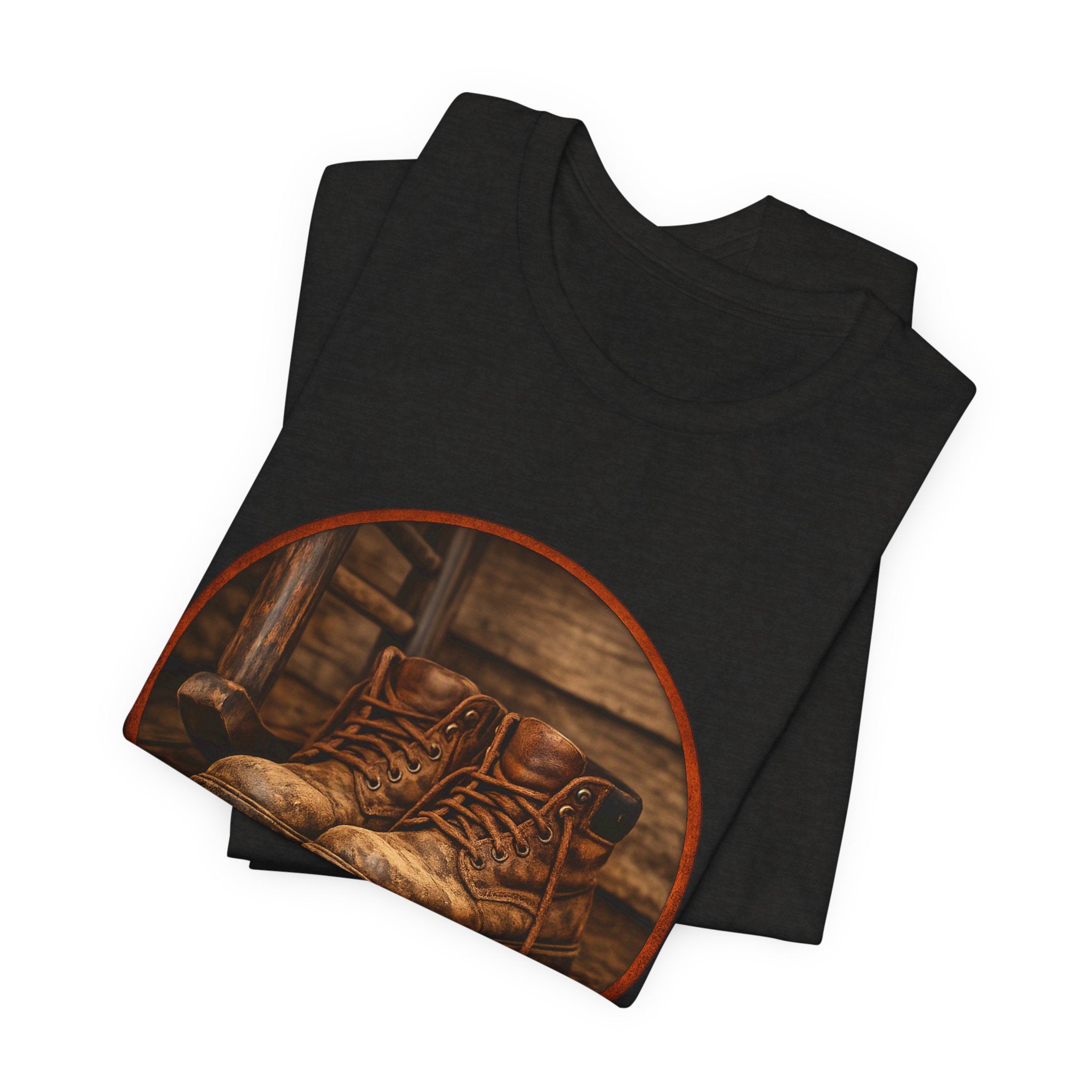 Vintage Boots Graphic Tee — "Walk Your Own Path" Inspirational T‑Shirt