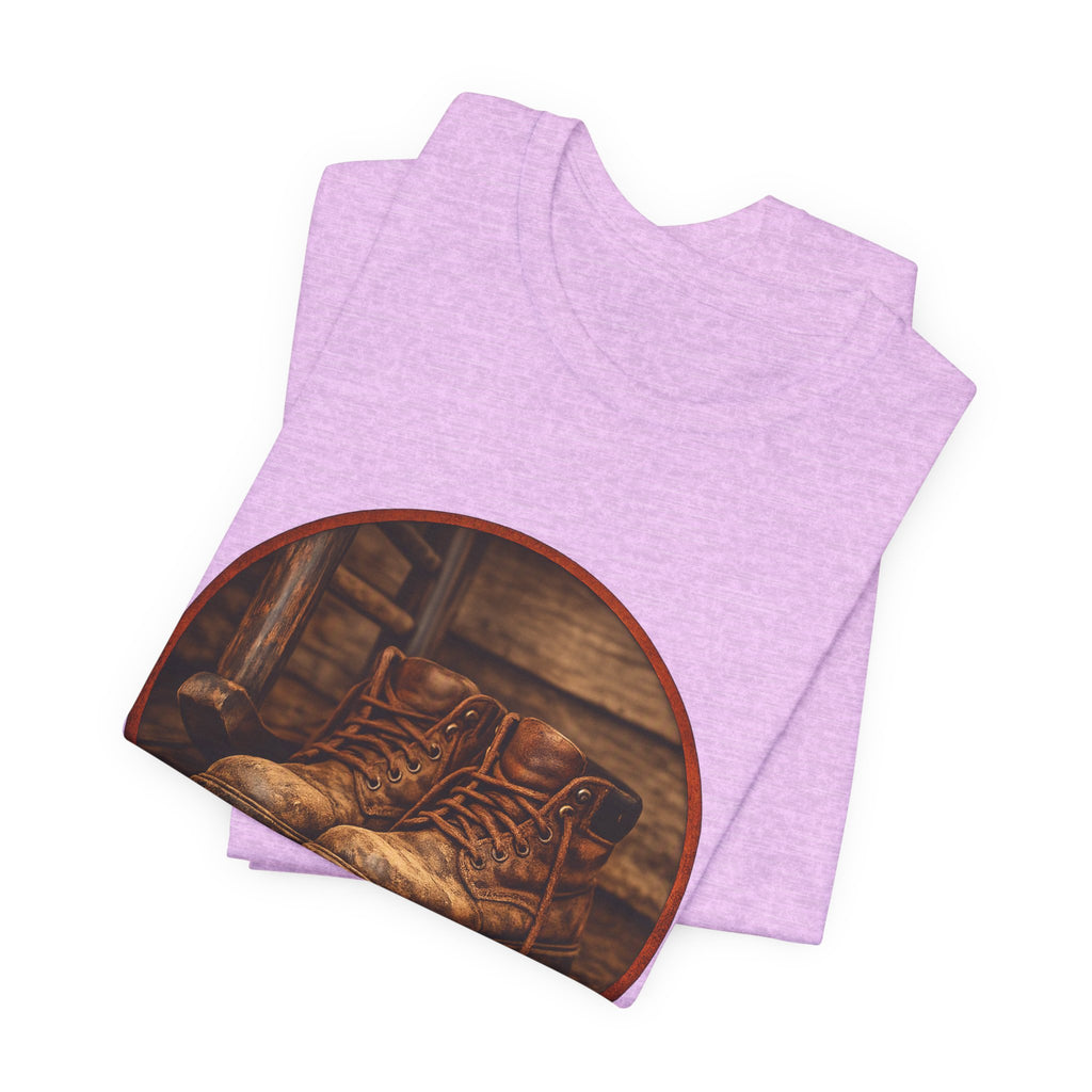 Vintage Boots Graphic Tee — "Walk Your Own Path" Inspirational T‑Shirt