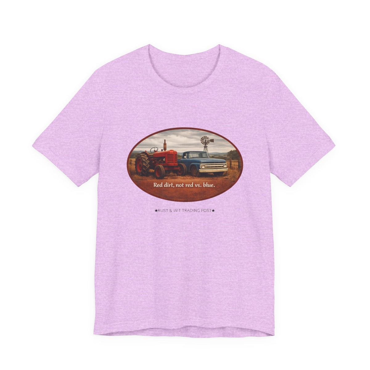 Red Dirt Not Red vs Blue — Country Unity Patriotic Unisex Graphic Tee