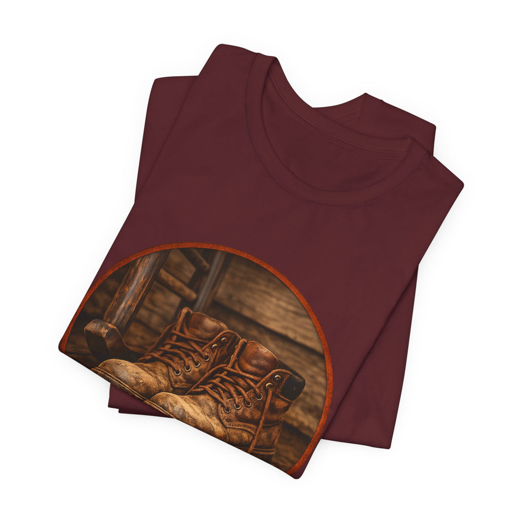 Vintage Boots Graphic Tee — "Walk Your Own Path" Inspirational T‑Shirt