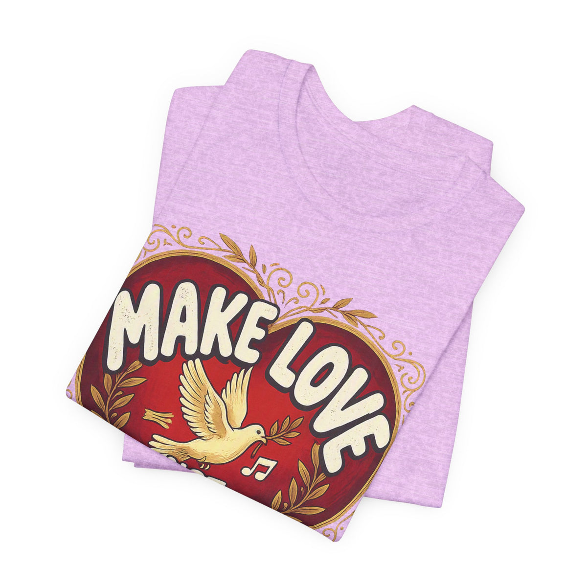 Make Love Not Farts — Funny Retro Heart Graphic Unisex Tee
