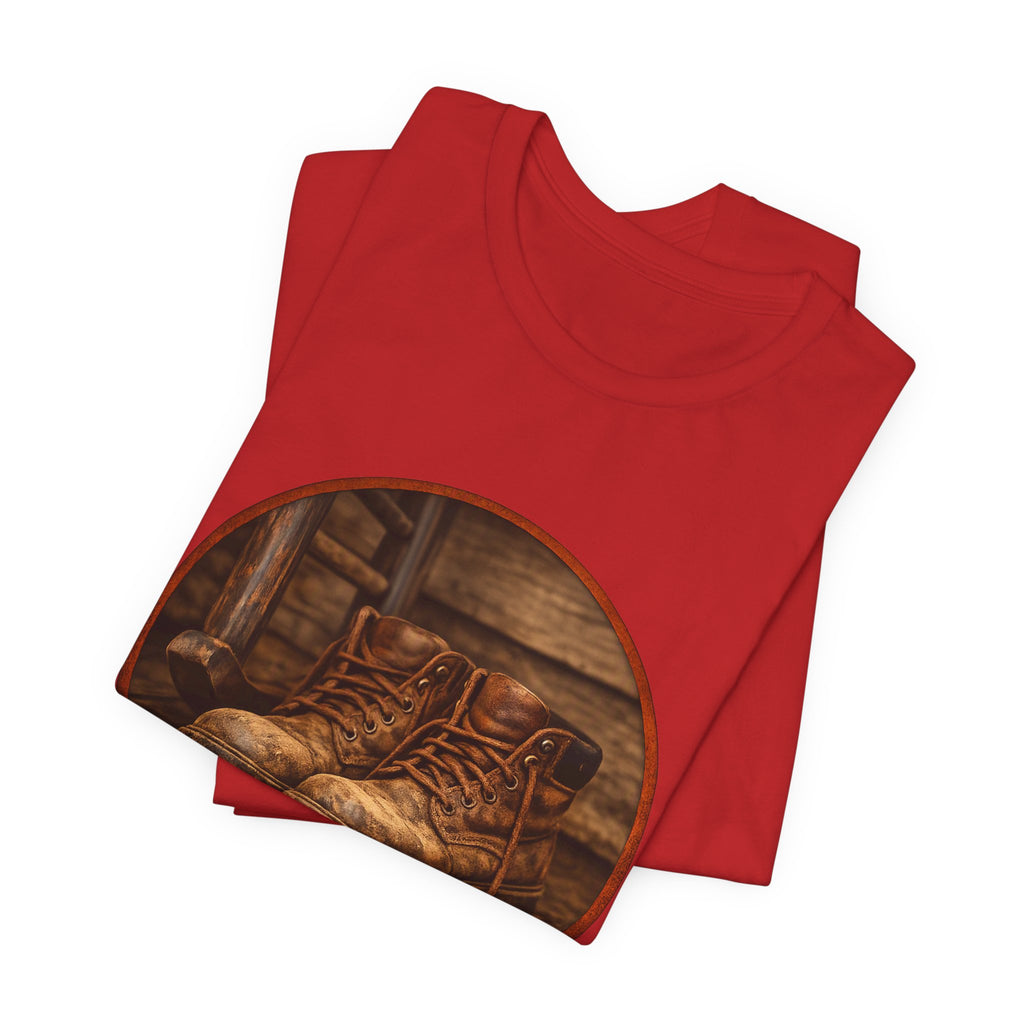 Vintage Boots Graphic Tee — "Walk Your Own Path" Inspirational T‑Shirt