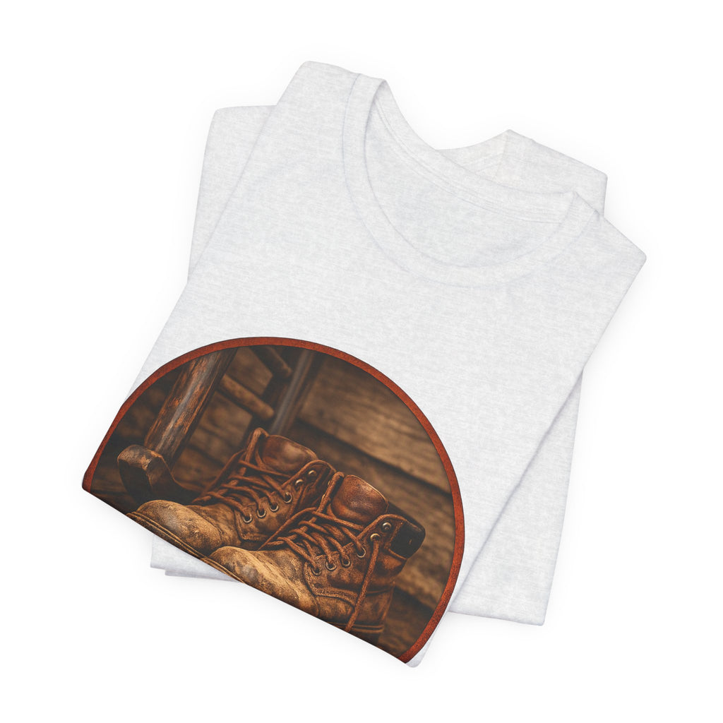 Vintage Boots Graphic Tee — "Walk Your Own Path" Inspirational T‑Shirt