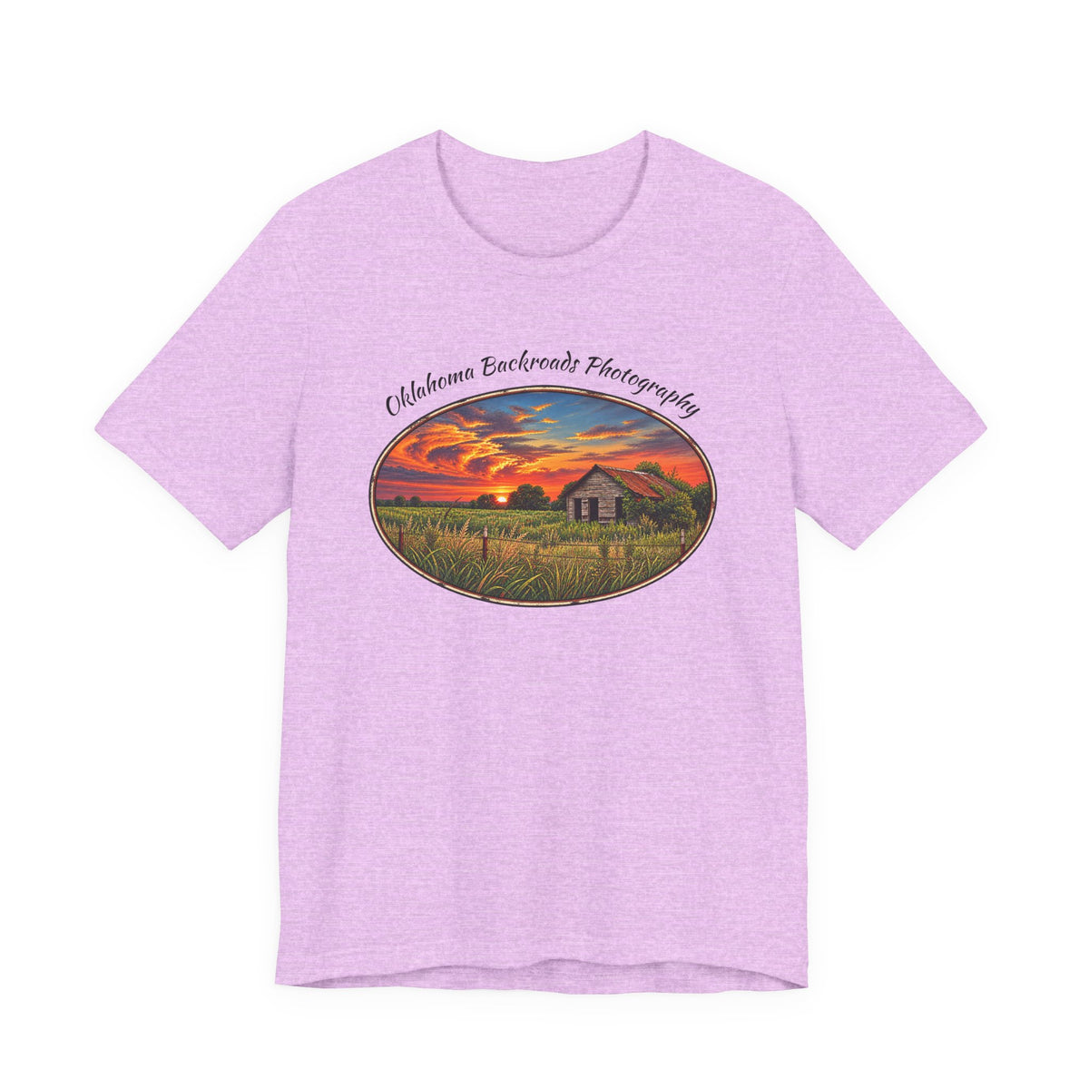 Oklahoma Backroads Photography Tee — Rustic Country Road Unisex Graphic Shirt