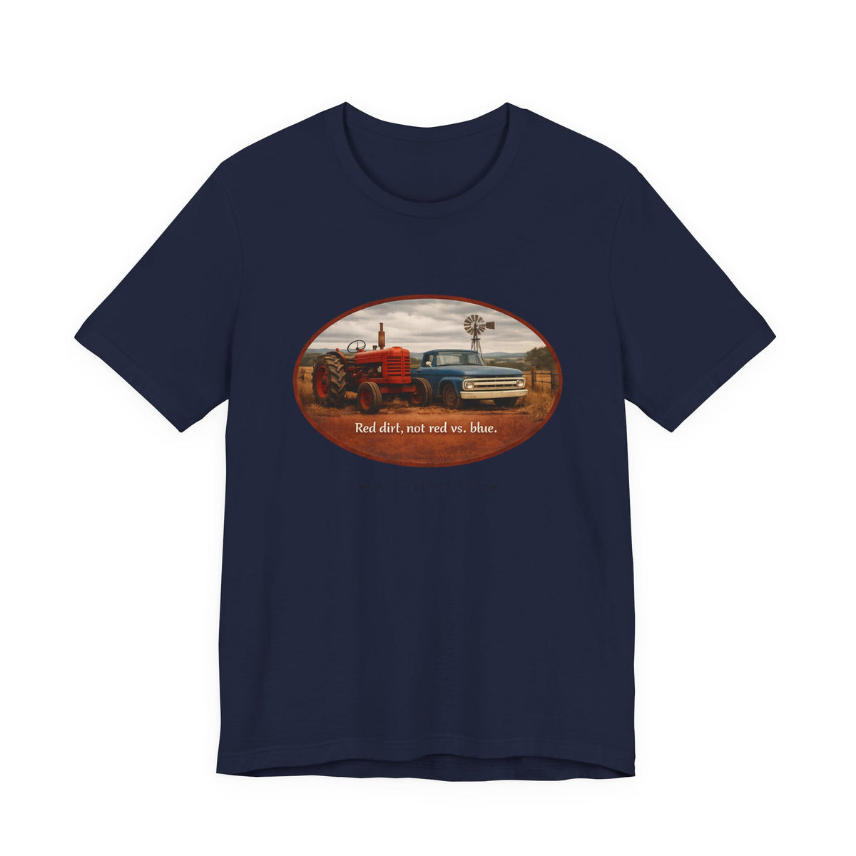 Red Dirt Not Red vs Blue — Country Unity Patriotic Unisex Graphic Tee